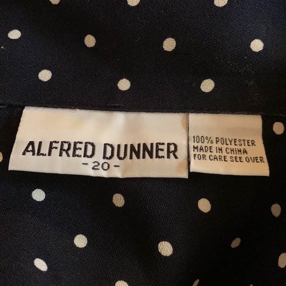 Vintage 90s Black Polka Dot Print Button Down Short Sleeve Collared Popover Top - Picture 16 of 16